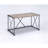 Rustic Oak & Antique Black Finish Writing Desk