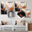 Or et blanc, formes abstraites harmonie V - formes abstraites, art mural en métal-600693303