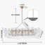Lustre moderne en verre soufflé soufflé à la main avec chaîne réglable-486396885