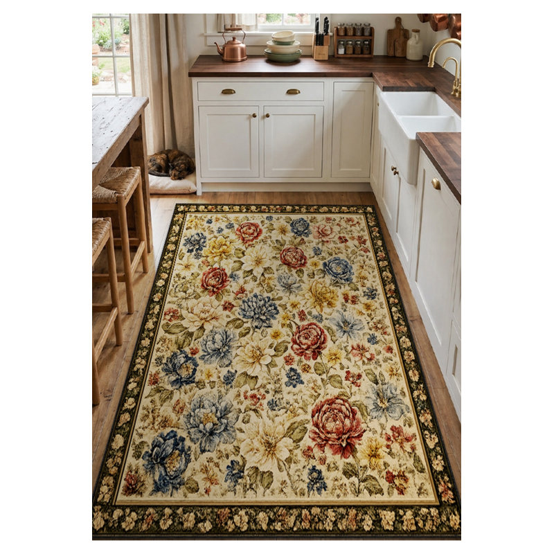 Tapis tissé à la crème Mosso, 2 pi 6 po x 4 pi 11 po