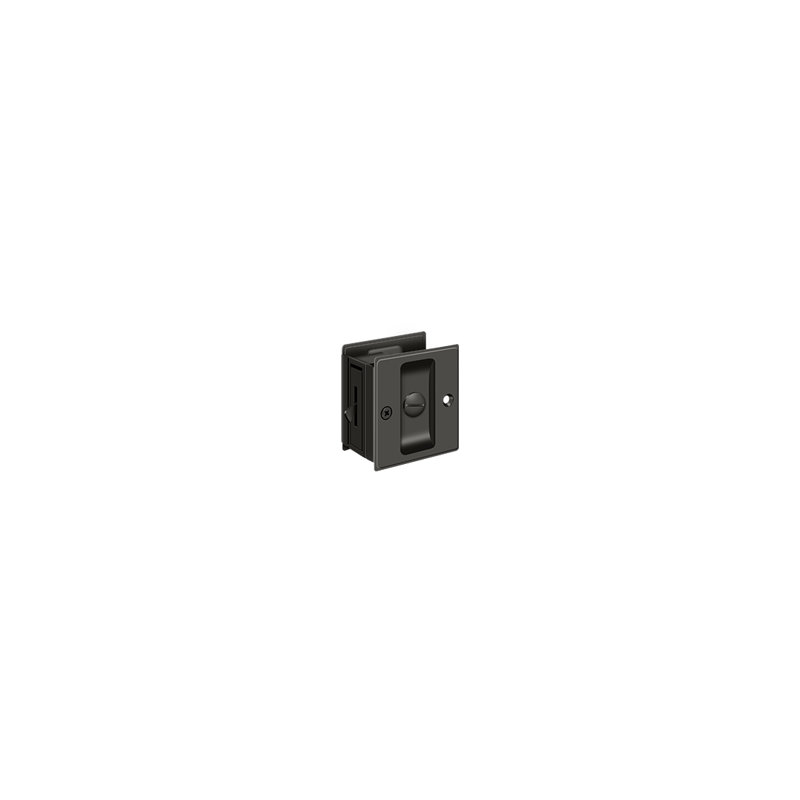 Brass Pocket Door Hardware, Oil-Rubber Bronze