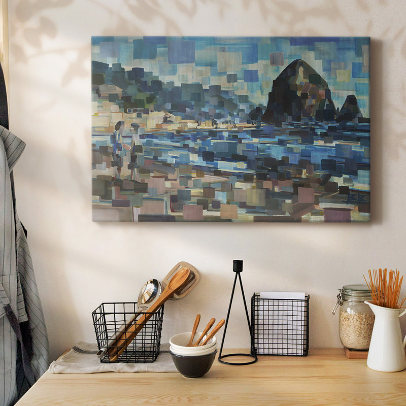 «Evening in Cannon Beach», toile tendue avec châssis, H 12 po x l 18 po