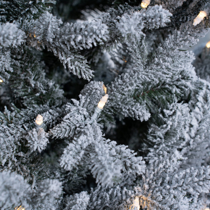 Lighted Artificial Christmas Tree, 8 ft
