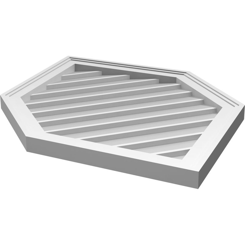 Ventilé vertical à pignon vertical 13/12 po, H 36 po x l 22 po x P 1,5 po