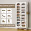 Armoire de rangement à chaussures en métal H 67 po avec 8 tablettes réglables-576979616