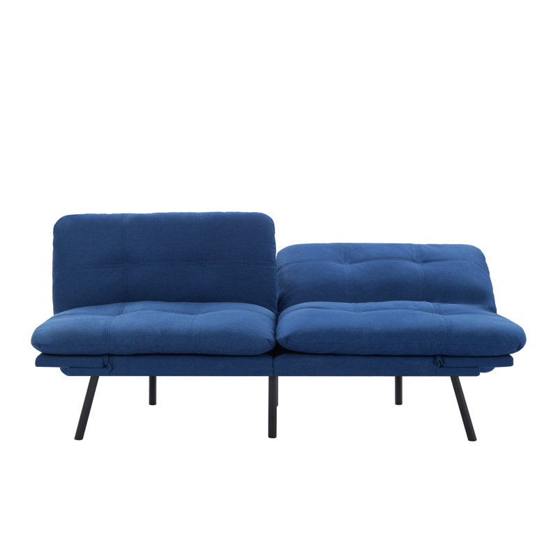 Canapé-lit futon 70,87 "convertible bleu, Bleu