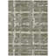 Tapis lavable intérieur / extérieur rayé olive, vert, gris et beige-122845828