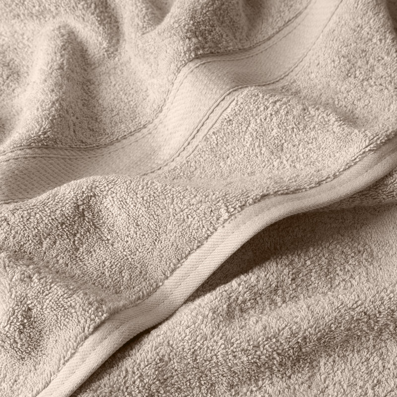 Scotia Egyptian Cotton Bath Towel Set, Stone, 3Pc Towel Set  (1Bath, 1Hand, 1Face)