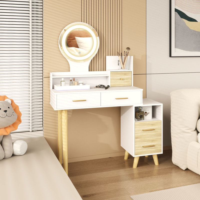 Clyda Dressing Table with Mirror