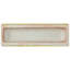 Novecento Bordura 5.1" x 1.6" Glossy Ceramic Mudcap Tile Trim in Yellow