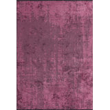Rapture Abstract Area Rug in Pink