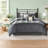 Cozy Cabin Bedding Sets, Grey Polyester, Farmhouse Style Comfort