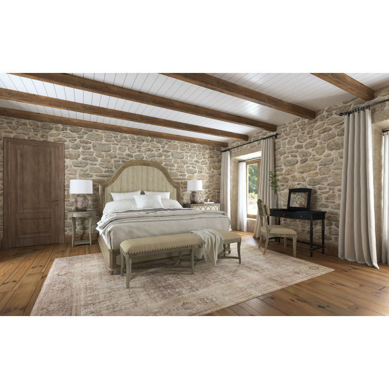 Alfresco Lauro Panel Bed with Metal, King