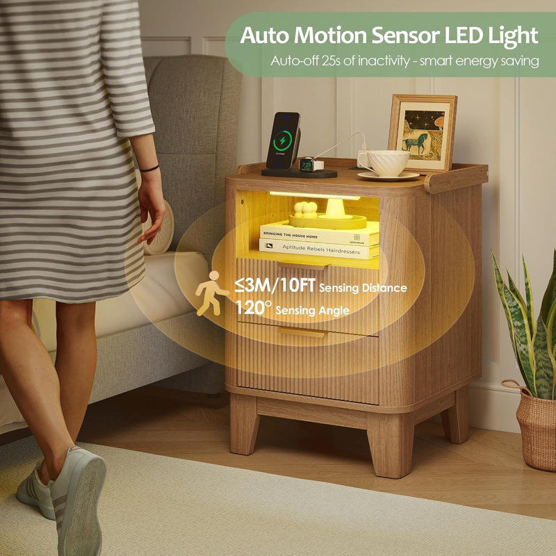 49 cm W Bedside Table