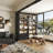 78.7'' H X 63'' W 2-Drawer Bookcase With Glass Doors And LED Light-1062710918