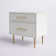 Baugh Glam Two Drawer Nightstand