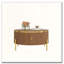 Table basse ronde moderne avec 2 grands tiroirs-1150159963