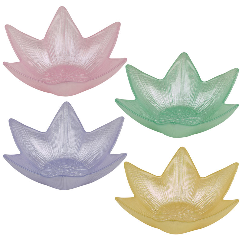 Set of Glass Star Shaped Serving Dishes