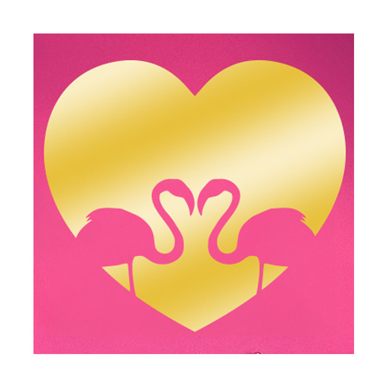 Animals Wall Decal, Shiny Gold