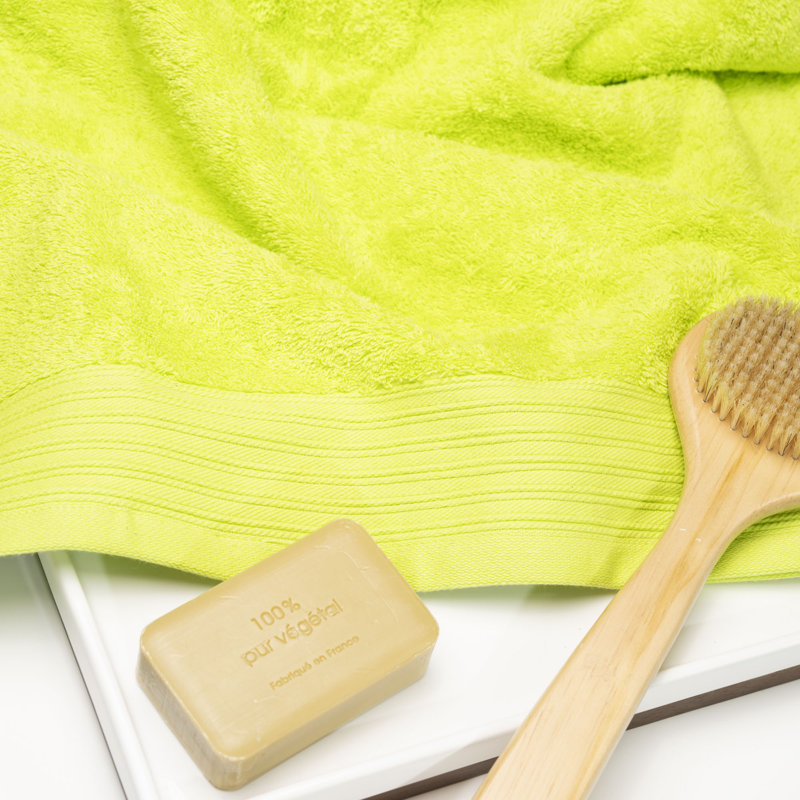 Ensemble de serviettes 8 pièces 100% coton Doncia, Vert pomme