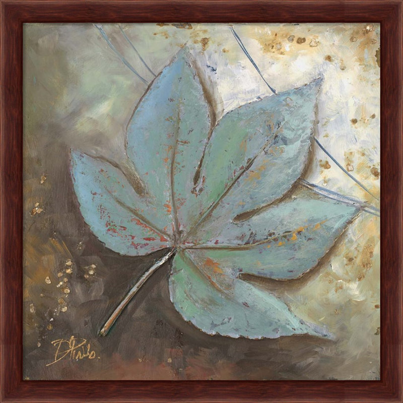 «Turquoise Leaf II» par Patricia Pinto, art mural encadré