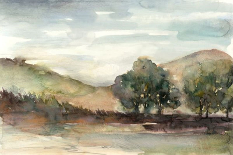 Moodscape Print by Sara Brown, 24" H x 36" W x 1.5" D, Outdoor