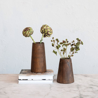 Zenepe Wood Table Vase