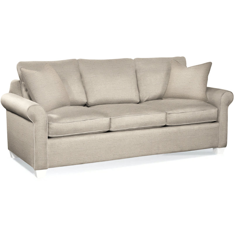 Park Lane Sofa, Frost White Finish, Elite Dove Linen