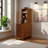 End Table With 3 Drawers, Corner Table With 2 Open Shelves, Tall Side Table For Bedroom And Corner-571641759