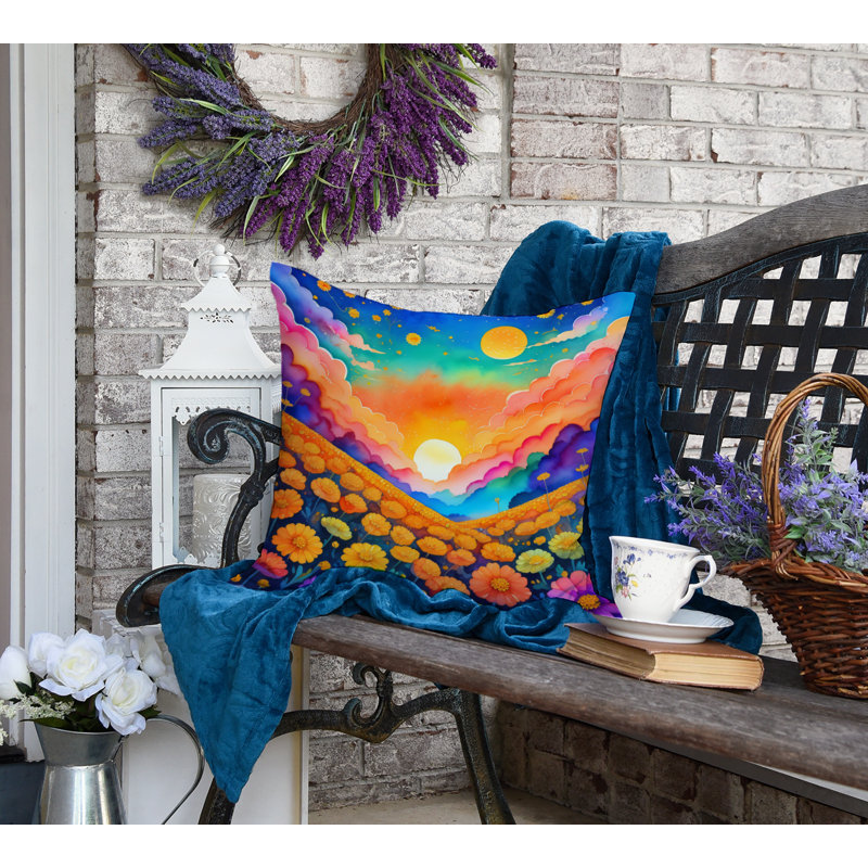  Coussin décoratif intérieur / extérieur en polyester Autre / Sans motif, 18 po x 18 po