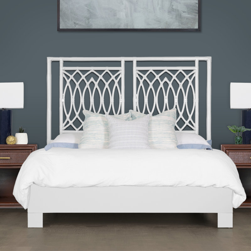 Haskins Headboard, White, Queen
