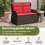 Banc de jardin vidaXL en poly rotin brun-1527238511
