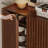 Nut-Brown Solid wood Shoe Storage