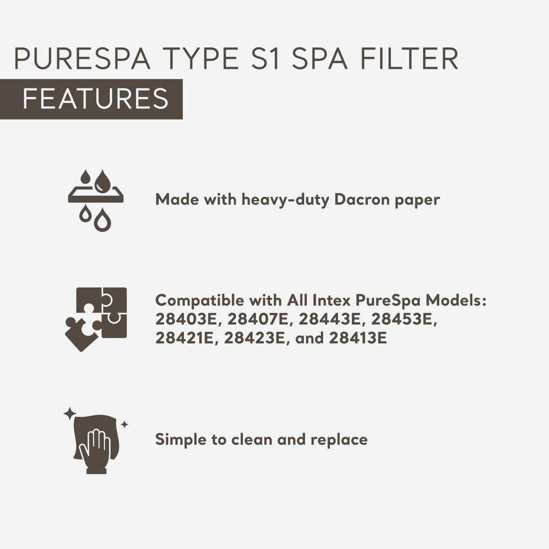 Intex Purespa Plus Inflatable Hot Tub Jet Spa with Filter Cartridges Intex