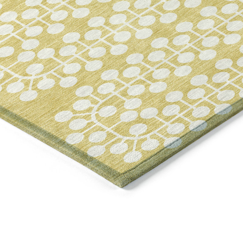 Machine Washable Indoor/Outdoor Boruta ACN2247 Geometric Rug, Runner 2'3" x 7'6"