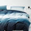 Édredon en coton bleu océan