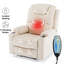 Fauteuil inclinable électrique avec massage et surchauffe pour personnes âgées avec repose-pieds allongé-1013491748