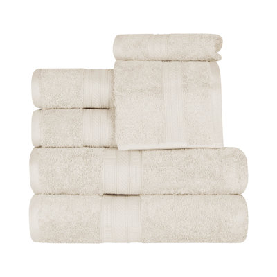 6-Piece Combed Cotton Towel Set