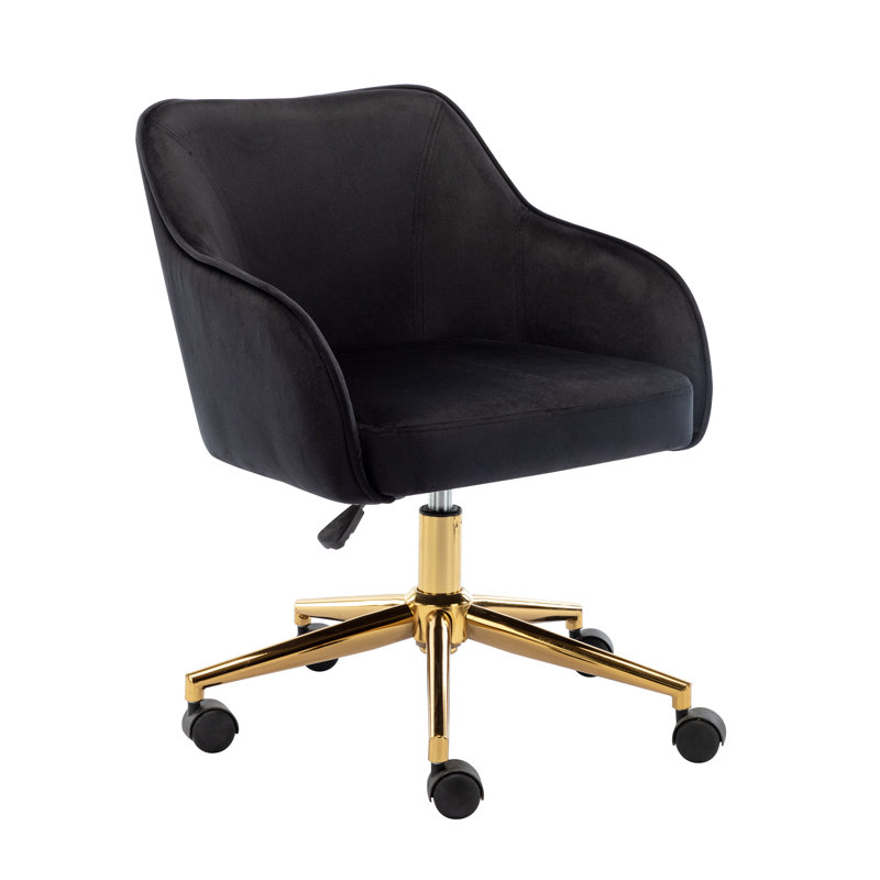 Chaise de travail Crick, Noir