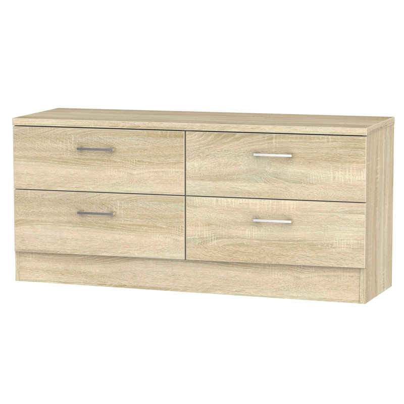 Fully Assembled Ingram 4 Drawer Chest, Bardolino Oak