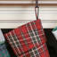 Tartan Mistletoe Embroidered Christmas Stocking