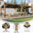 Classic 10 X 20 Ft Large Spruce Wood Gazebo With Sloped Roof & Metal Hardtop
