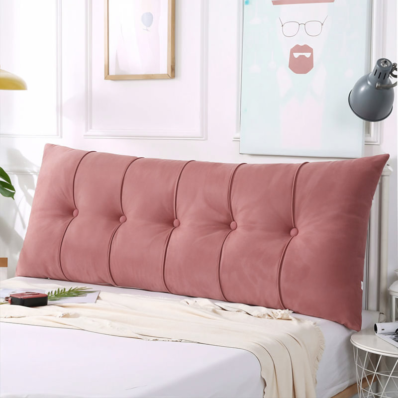 Upholstered Headboard Pillow, Pink, 150cm W x 60cm D