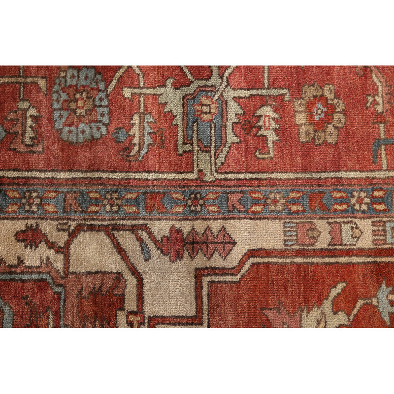 Antique Weave Serapi Wool Oriental Area Rug, Rectangle 12' x 15'