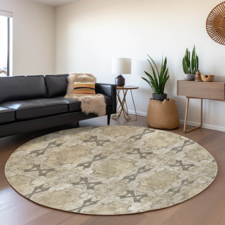 Premium Machine Washable Cerrito AMF564 Beige Rug