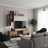 Four-Piece TV Stand Entertainment Center For TVs Up To 78''