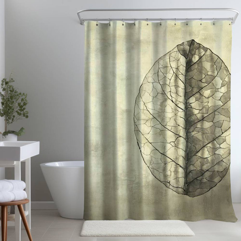 Shower Curtain FL351 – Polyester Shower Curtain, Dye Sublimation Print, 71" W × 74" L