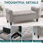 Banc de rangement avec accoudoirs capitonnés Classic Classic-1685543319