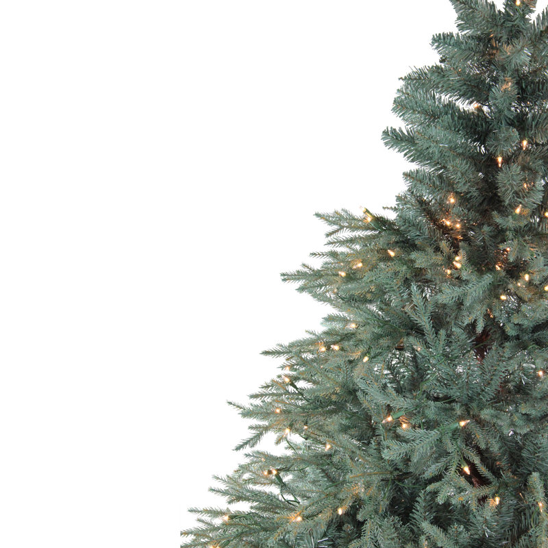 Sapin de Noël artificiel éclairé, H 6,5 po