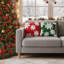 Abstract Red + Green Backrest Cushion